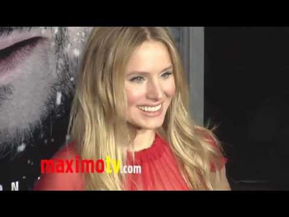 Kristen Bell Gorgeous in Red Dress at THE GREY Premiere Arrivals