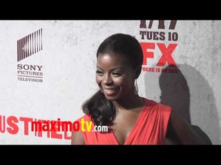 Erica Tazel at "Justified" Season 3 Premiere Screening ARRIVALS