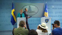 Isveç Dışişleri Bakanı Wallström Kosova'da