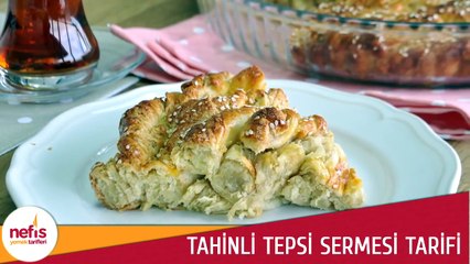Tahinli Çörek Nasıl Yapılır _Tahinli Tepsi Sermesi
