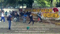 Venezuela: clashes as protests rage on in Caracas