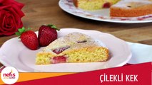 Kolay Çilekli Kek Tarifi _ Meyveli Kek Nasıl Yapılır