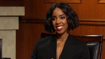Kelly Rowland tears up talking about her son