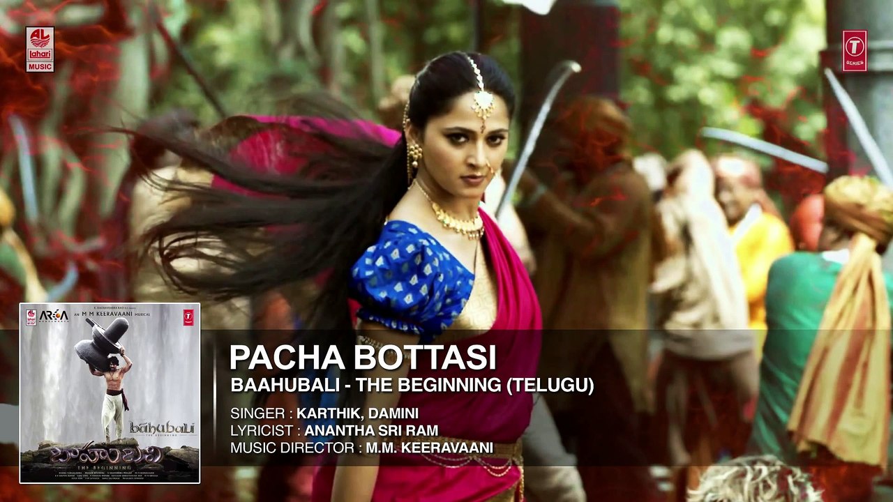 Pacha Bottasi Full Song (Audio) -- Baahubali -- Prabhas, Rana, Anushka, Tamannaah -- Bahubali Songs