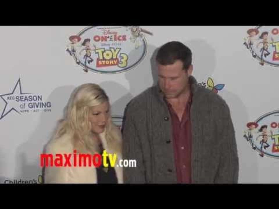 Tori Spelling at DISNEY ON ICE Presents "Toy Story 3" Premiere Arrivals