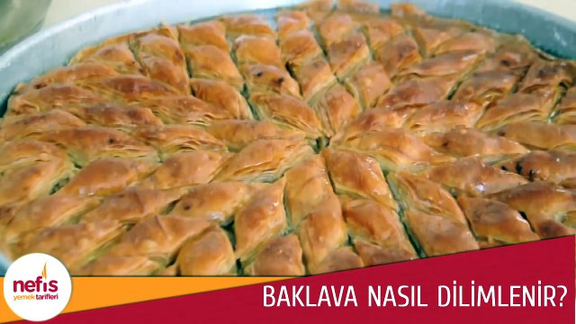 Baklava Dilimi Nasıl Kesilir _ Kolay Baklava Kesimi