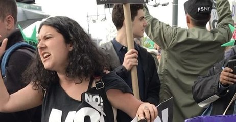 Protesters Gather Ahead of Trump's NYC Visit