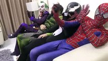 (44)_ Hulk PUSH Spiderman INTO Lake Dolphin!!! Superheroes fun Joker Venom Children Action Movies IRL