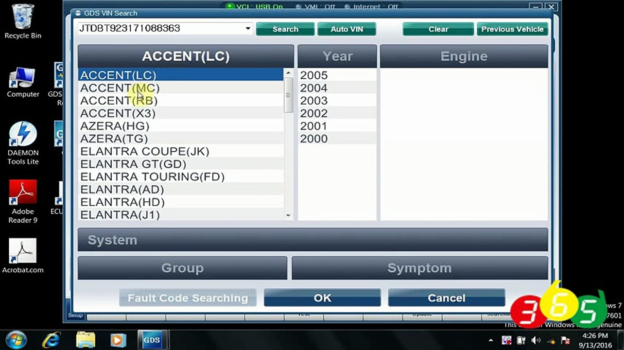 GDS VCI Hyundai V19 North America Car List-OBDII365