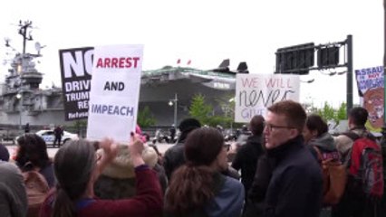 Trump'a Başkanlığı Döneminin Ilk New York Ziyaretinde Protesto - New