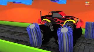 Monster Trucks _ Car Wash For Kids _ Monster Trucks For Chil