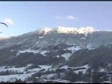 Parapente olive valmorel neige ski alpes fun