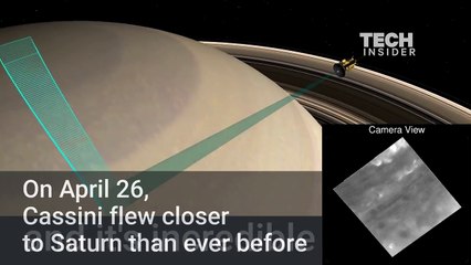 NASA released its first incredible video of our closest look at Saturn yet