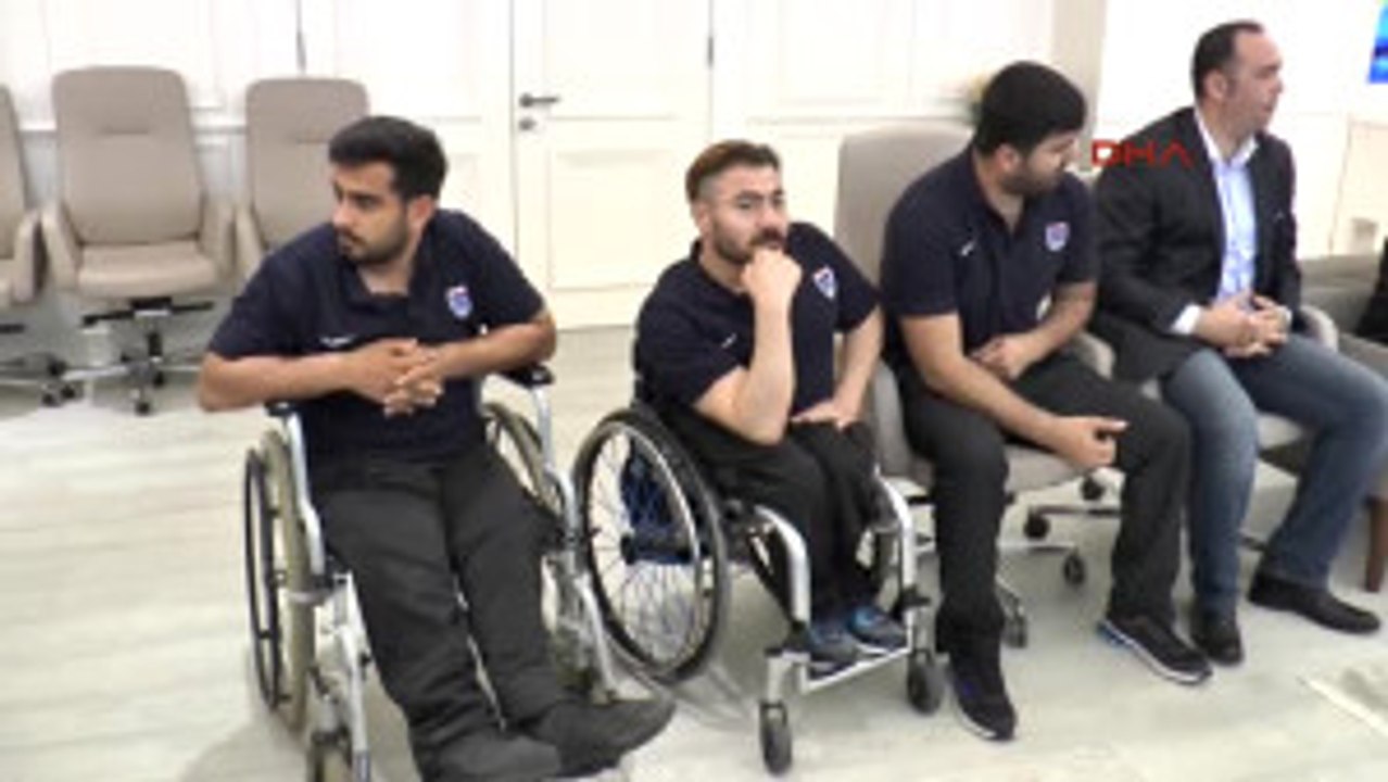 Gaziantep Engelli Basketbolculardan, Şahin'e Ziyaret