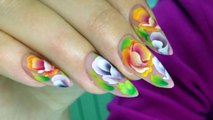 For Valentines Day! Best 14 Nail Art Roses TUTORIALS / Compilación Rosas de Uñas San Vale