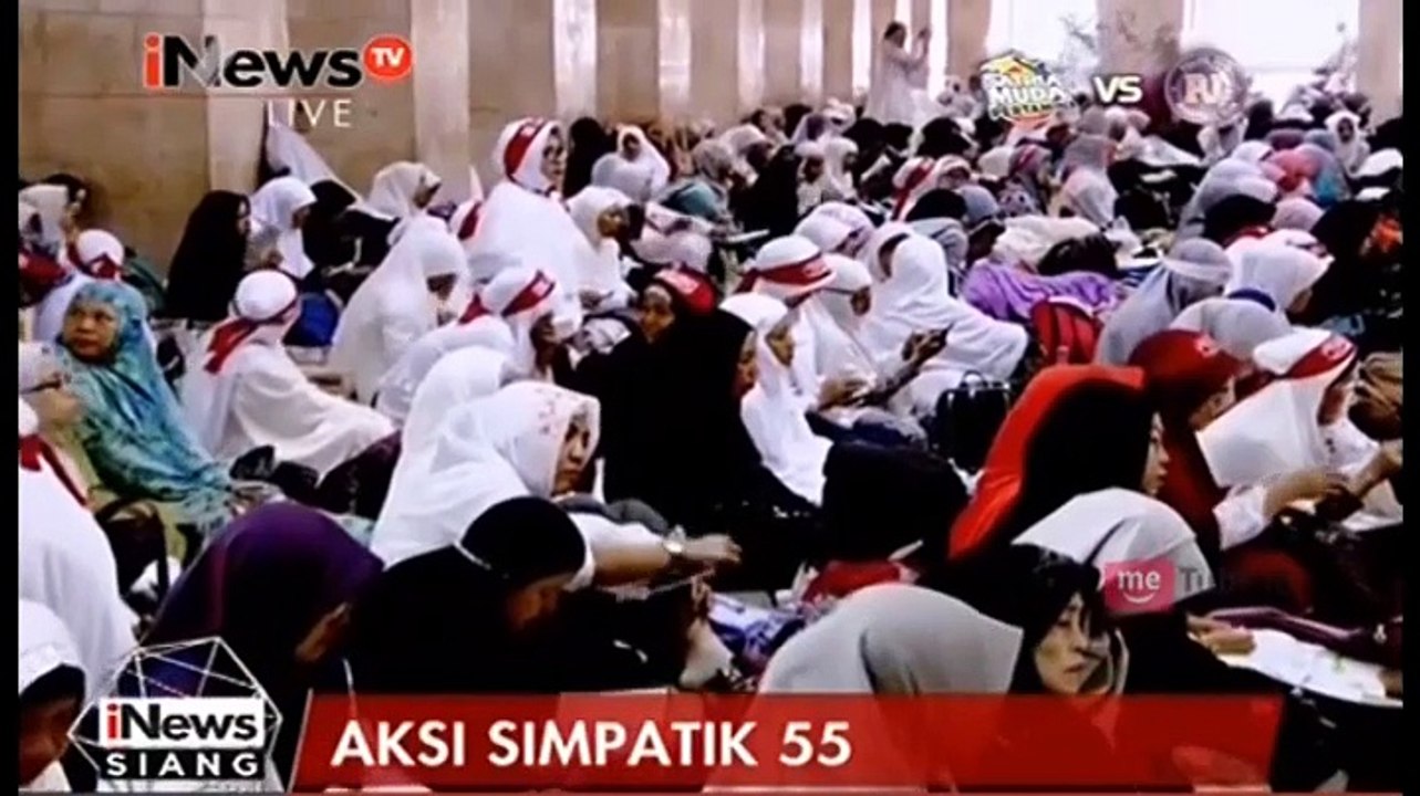 Massa Aksi Simpatik 55 Sudah Penuhi Masjid Istiqlal