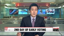 Second day of early voting period hits record high early voting