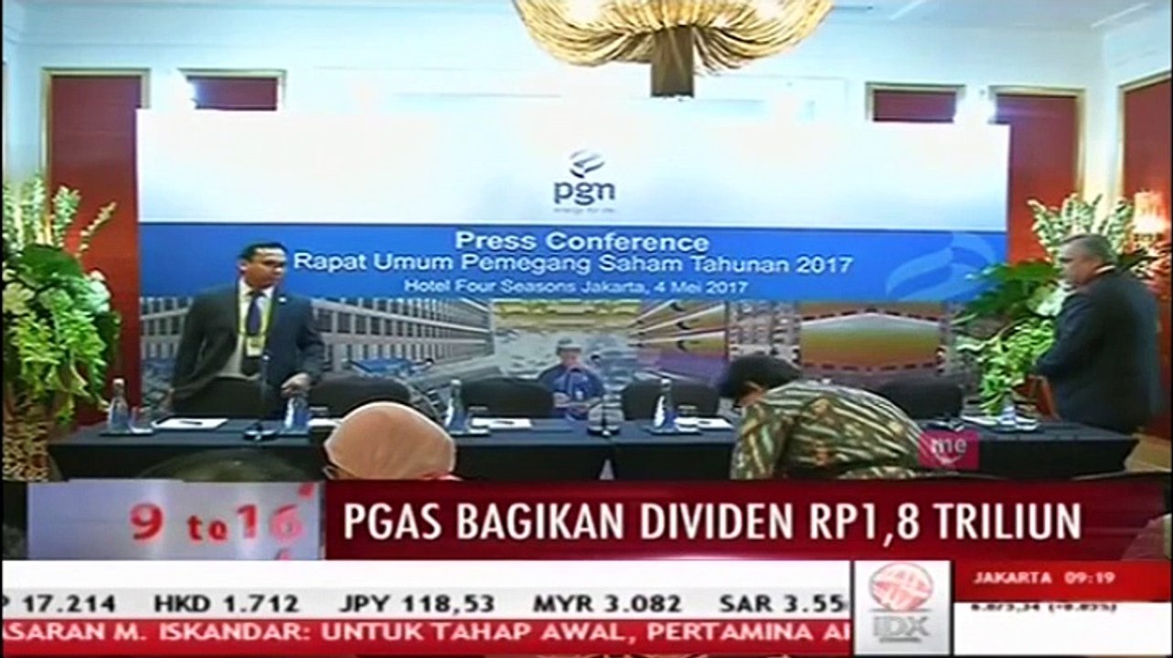 PGAS Bagikan Dividen Rp1,8 Triliun