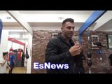 luis garcia of team mares working out EsNews Boxing
