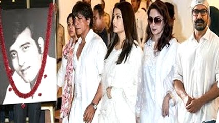Did Bollywood Stars Attend Vinod Khanna's Prayer Meet Due of Rishi Kapoor?