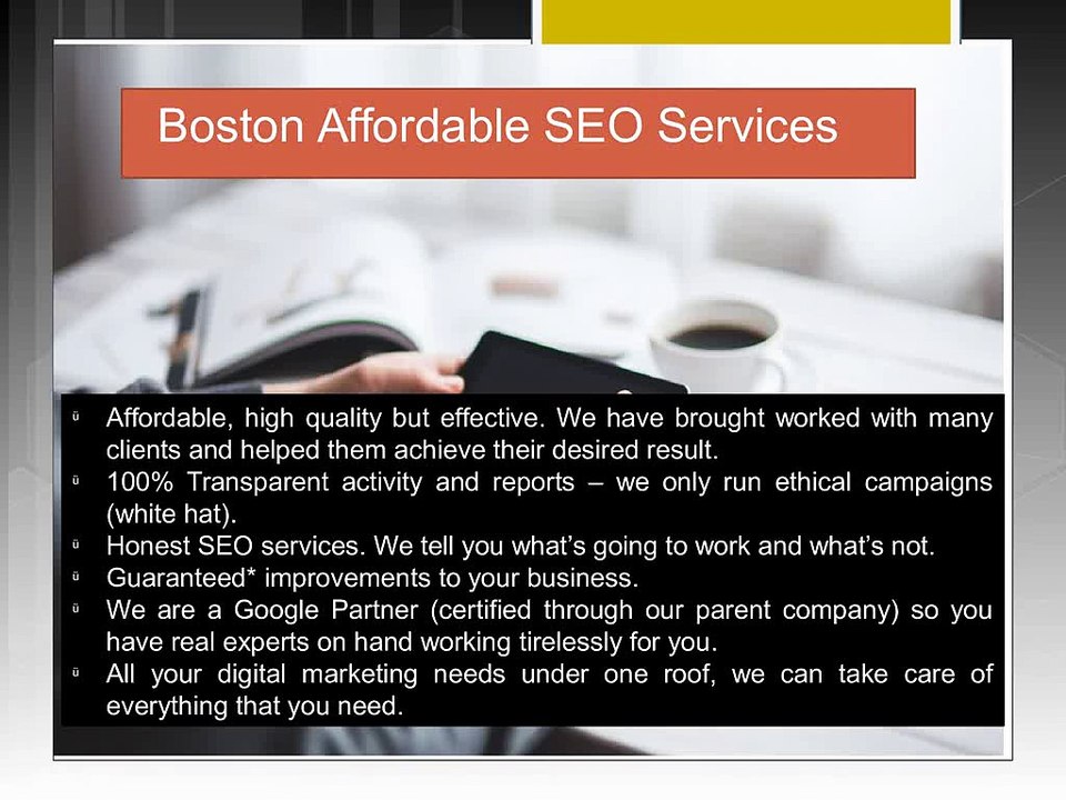 Boston Affordable SEO Services