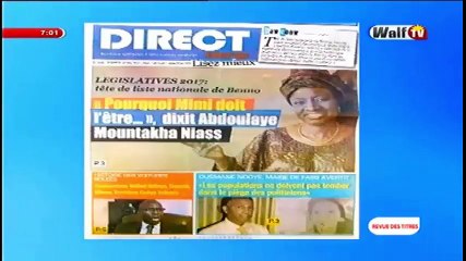 revue de presse Walf