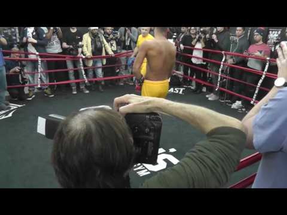 James Degale Media workout in gleasons NYC