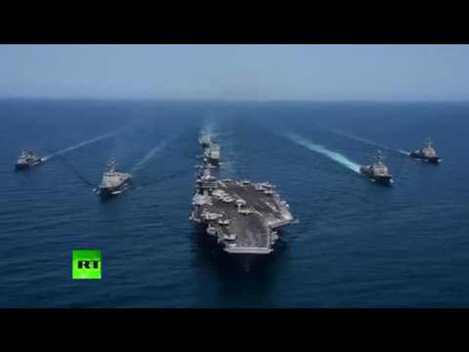 Demonstration of power: US, South Korean ships sailing in formation in western Pacific