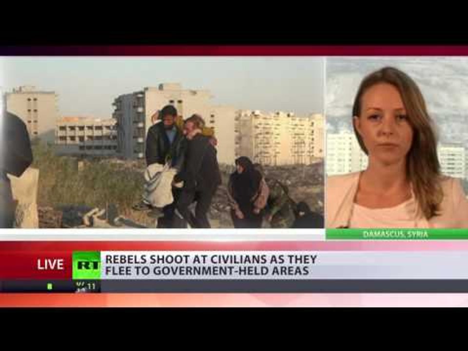 Syrian rebels shoot at civilians as they flee to govt-held areas