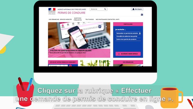 Démarches en ligne pour le permis de conduire