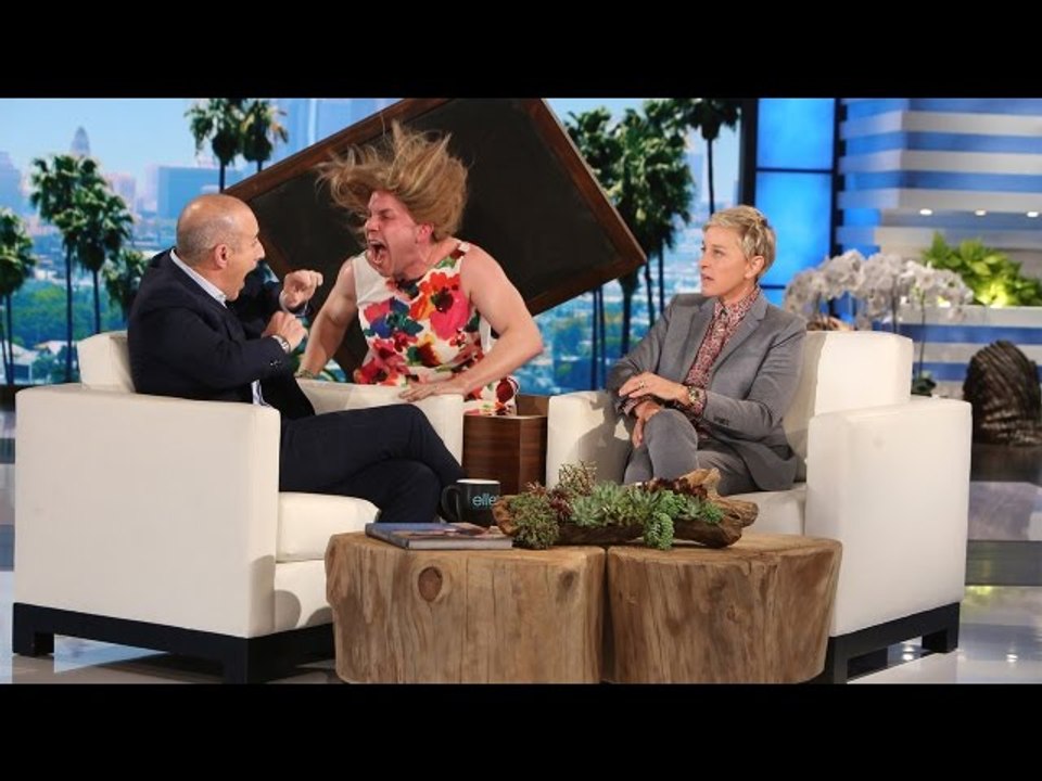 Ellen Scares Matt Lauer!