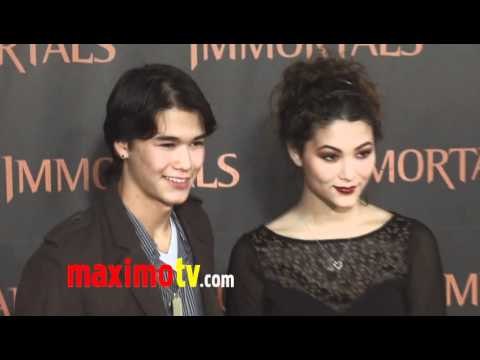 BooBoo Stewart and Fivel Stewart at IMMORTALS World Premiere Red Carpet Arrivals