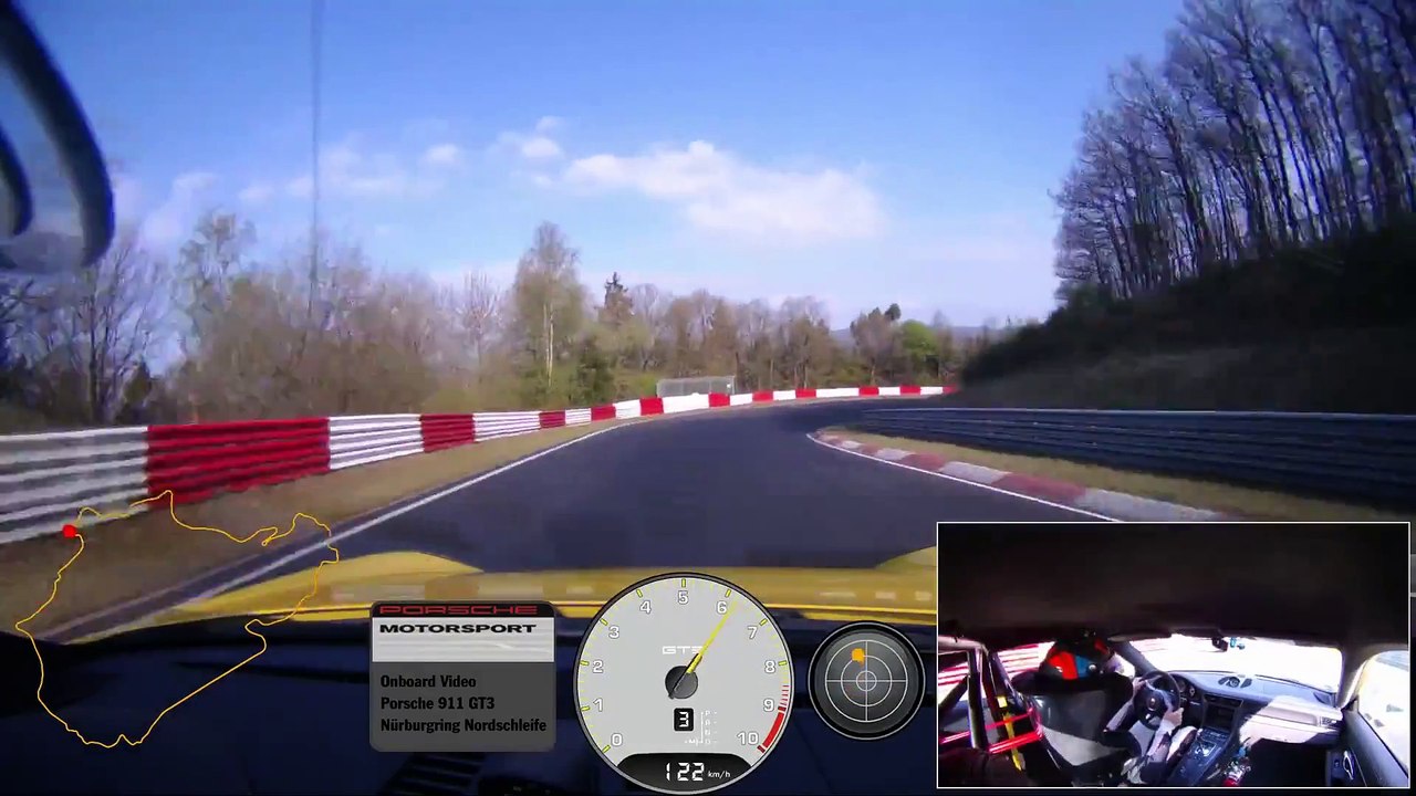 The Porsche 911 GT3 sets a new best time - Onboard