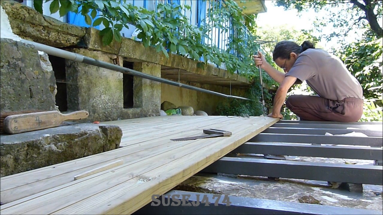 INSTALLATION D'UNE TERRASSE EN BOIS