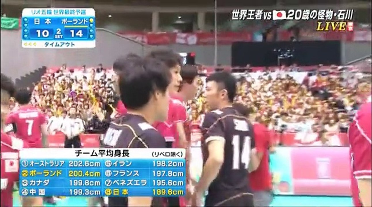 リオ五輪バレーボール世界最終予選 男子３戦 日本 ポーランド 2 パンドラtv Part 1 2 Video Dailymotion