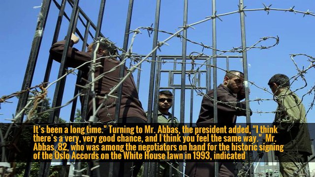 Hosting Palestinian Leader, Trump Promises Middle East Peace