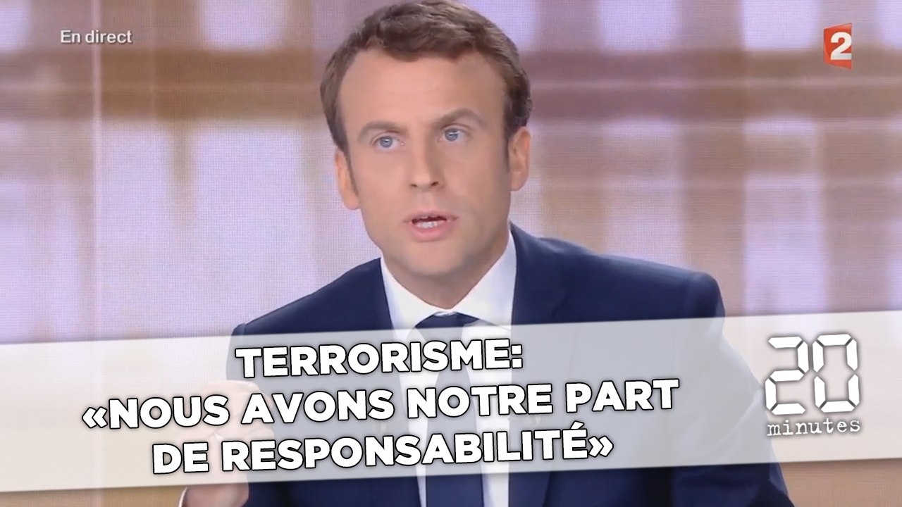 Terrorisme: «Nous avons notre part de responsabilité» selon Emmanuel Macron