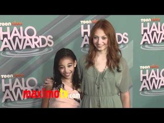 Jacqueline Emerson & Amandla Stenberg at 2011 TeenNick HALO Awards THE HUNGER GAMES
