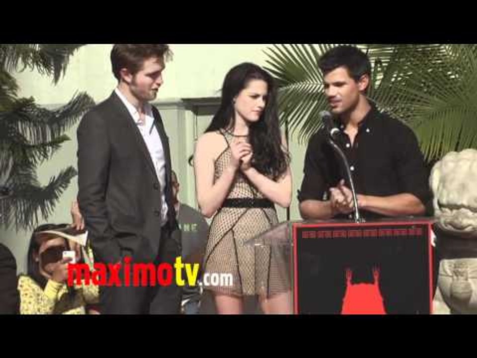 Breaking Dawn Hand Print Ceremony with Robert Pattinson, Kristen Stewart & Taylor Lautner