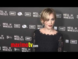 Dominique McElligott at "Hell on Wheels" Premiere Arrivals