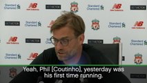 Coutinho fit, but running like goalkeeping coach - Klopp