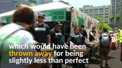 Discarded Food Lands In Hot Soup