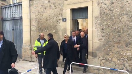 Marine Le Pen Booed at Reims Cathedral