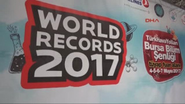 Bursa'da Bilim Şenliği'nde Çocuklardan Dünya Rekoru