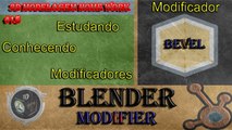 Blender Tutorial - Modelagem 3D - Blender Modifier - Modificador Bevel