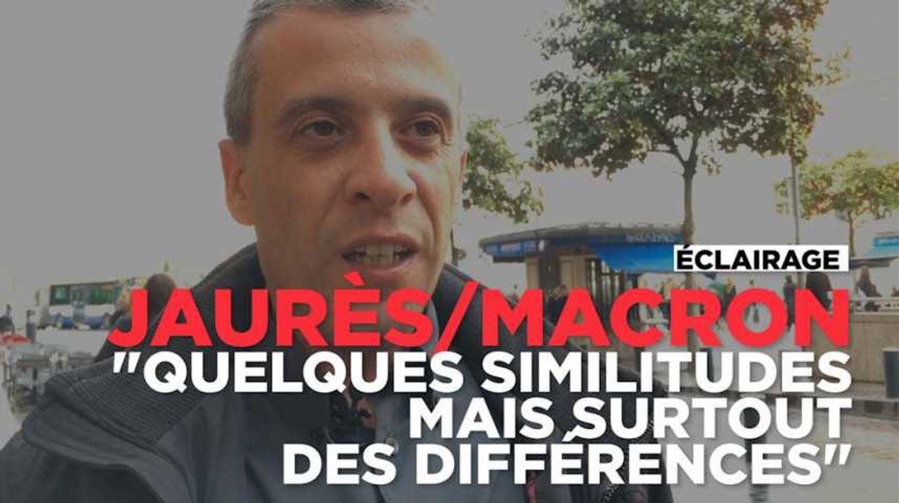 Macron sur les terres de Jaurès : "Quelques points communs mais surtout beaucoup de différences"