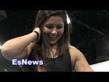 How Many Squats Can You Do With A Beautiful Model On Top Of You? EsNews Boxing