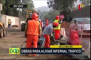 Inician obras de ampliación de carriles en avenida La Molina