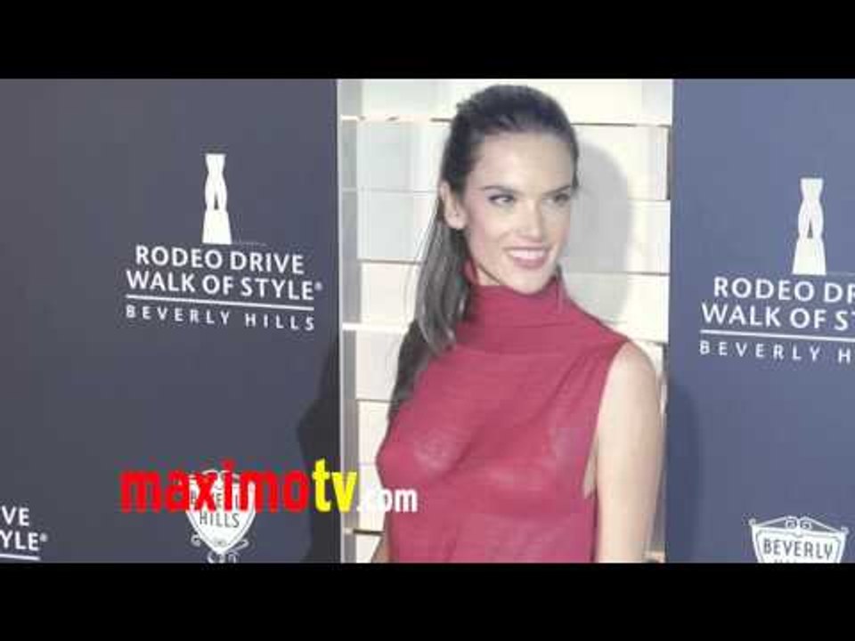 Alessandra Ambrosio at Rodeo Drive Walk of Style Award 2011 Arrivals