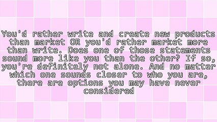 Booklet Tips - Market or Write